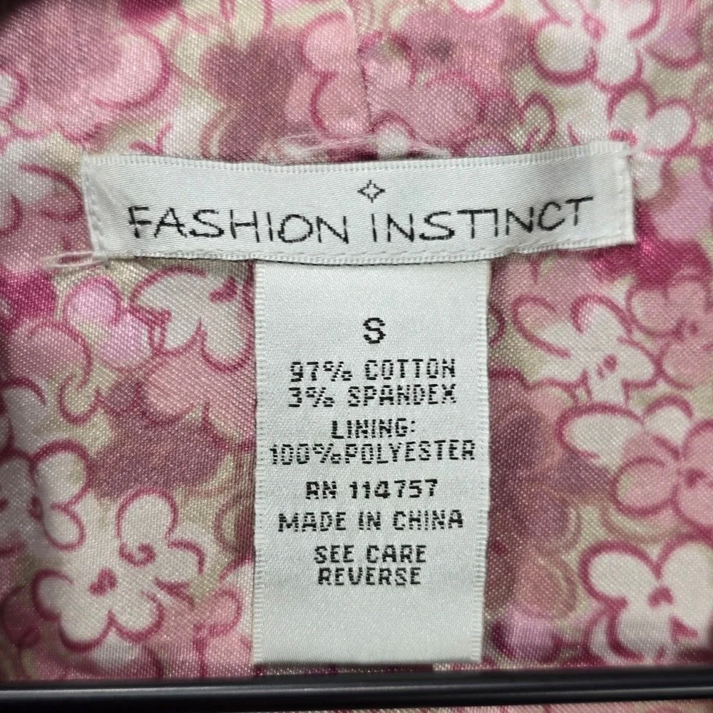 Vintage Y2K Corduroy Blazer Jacket S Pink Lace Up Embellished Barbie Feminine